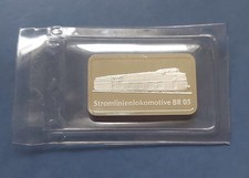 1 Unze Feinsilber 999 Degussa Stromlinienlokomotive BR 05 Silberbarren In Folie 