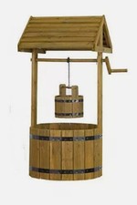 Holz Deko Brunnen zum