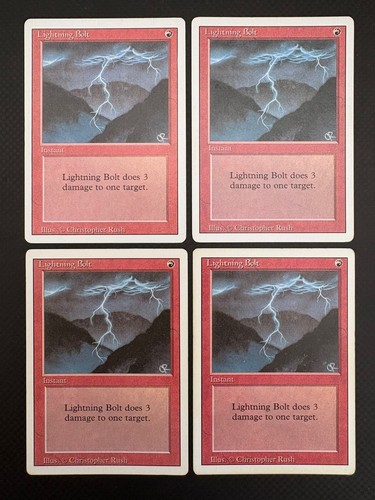 Mtg lightning bolt - |, 4x