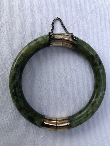 Jade armreif versilberter - jade?,