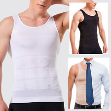 Herren Mieder Unterhemd Body Shaper Bauchweg Shirt Kompression Korsett Abnehmen