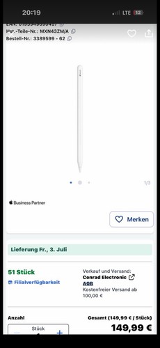 Apple pencil - pencil, (2.
