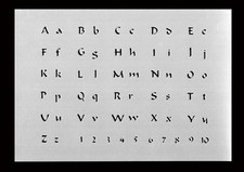 Schablone Stencil Buchstaben