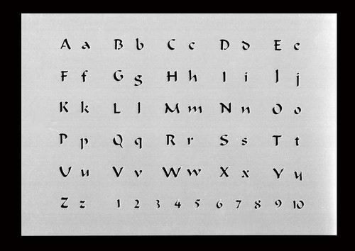 Schablone stencil buchstaben - stencil,