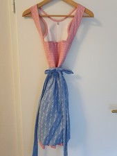 Dirndl Waschdirndl Mini Gr 34 Baumwolle Dirndl Damen blau rosa rot