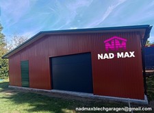 Blechgarage 9x6x3,5m Halle Lagerhaus Werkstatt Lieferung&Aufbau Fertiggarage