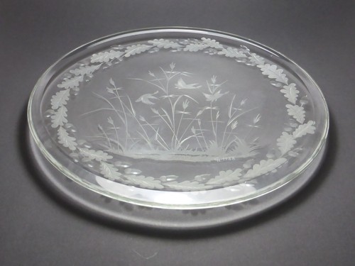 Servierplatte glasgravur - servierplatte,