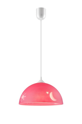 Kinder pendelleuchte pink glas - kinder,