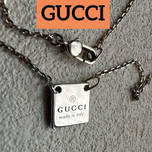 Gucci square plate halskette - plate,