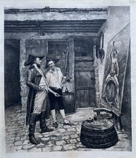 Radierung nach Meissonier, Der