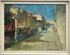 Expressionist Am Kanal in