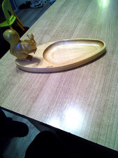 Nuss Schale  , Holz Handarbeit  Eichhörnchen Nr. 2