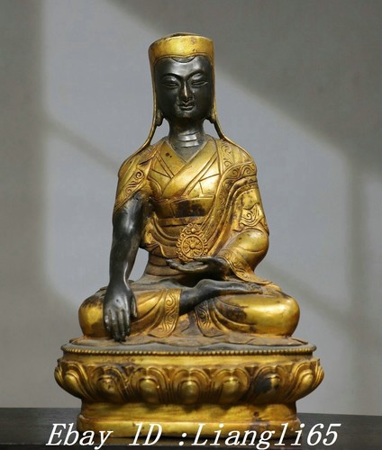 Tibet buddhismus bronze - 11.8",