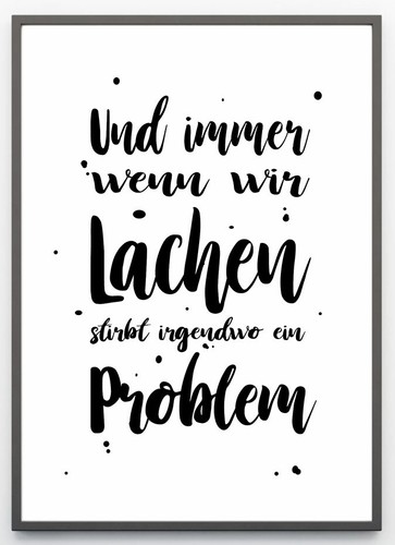 Wenn wir lachen wandbild - lachen,