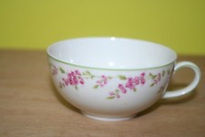 Teetasse OHNE Untere Eschenbach US Zone Roswitha grüner Rand/rosa Ranke