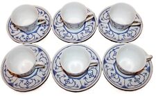 Original Blau Saks,Jäger Eisenberg 12-teiliges Kaffeegeschirr, Made in GDR