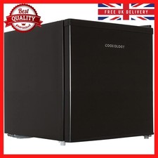 Kleine schwarze Mini Tiefkühlschrank kompakt riesige Einsparungen Tischplatte aufrecht Box A bewertet
