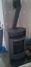 Kratki Wasserführender Kamineinsatz LUCY BLACK 20 kW Ø 200 Hausheizung Kamin