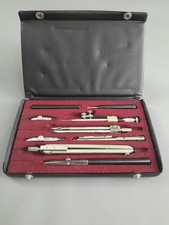 DDR Zirkelkasten Richter Zirkel Ostalgie alt Vintage RAR Etui Reisszeug VEB