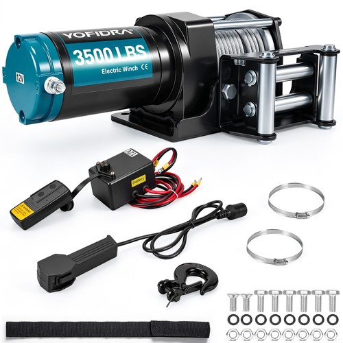 Elektrische seilwinde 12v 3500 - elektrische,
