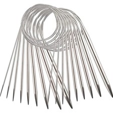 Stricknadeln Edelstahl, Rund