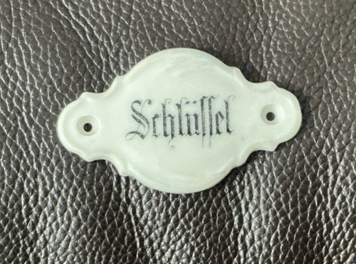 Porzellanschild für