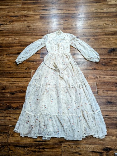 1970s gunne sax white laced - 1970s,