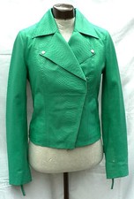 Lederjacke grün 36 Heine