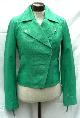 Lederjacke grün heine - lederjacke, 36
