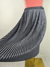 Rock Zara Gr. M 38 (S/36) NEU Glitzer grau schwarz silber Faltenrock skirt midi