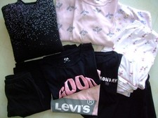 Sammelpaket 10 Teile Gr. 146/152 viel H&M viel Schwarz Rosa Shirts Pyjama, Pulli