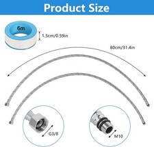 2 Stück Anschlussschlauch
