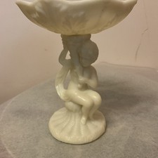 Vintage Cherub Resin Figurenhalter 60er Jahre Blumenständer mit Frosch 