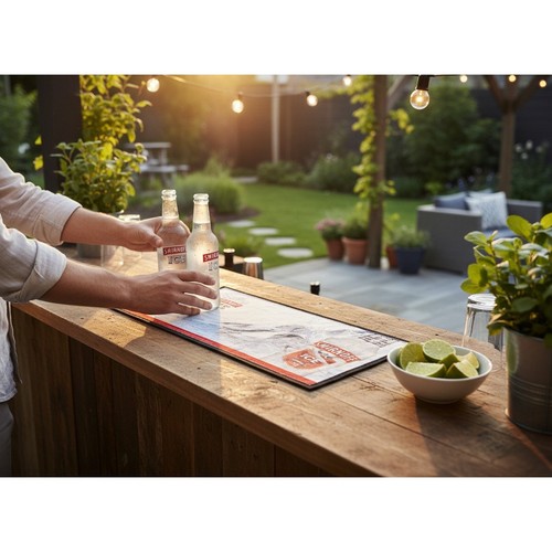 Smirnoff ice vodka bar runner - ice,