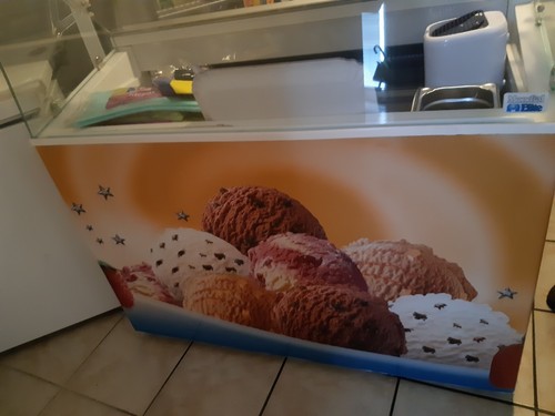 Große eis vitrine für - eis,