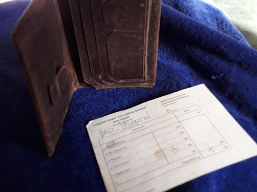 Jagdschein etui antik - jagdschein,