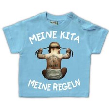 Baby TShirt Junge Jungs Sprüche Meine Kita meine Regeln Geschenk Kindergarten