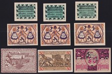 17 x Notgeld Deutschland: Sternburg Eggenfelden Frankfurt/Main Schleiz etc.