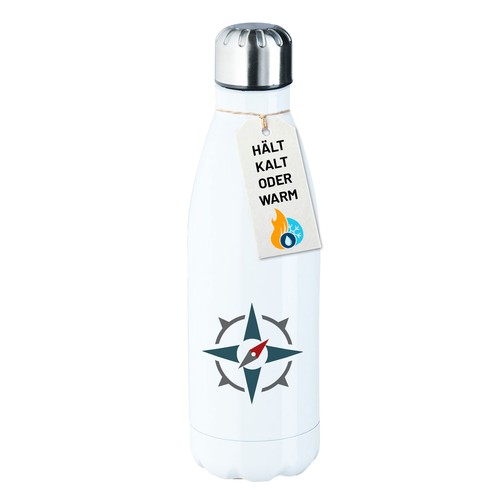 Edelstahl trinkflasche kompass - edelstahl-trinkflasche,