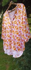Seidenbluse Rena Marx Gr.42 Pink-Orange 