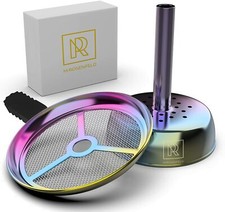 Shisha Kopf Aufsatz Flic-Flac edel Kamin Ton Silikon Steinkopf Regenbogen Effekt