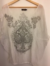 Rude Riders Damen Bluse weiß