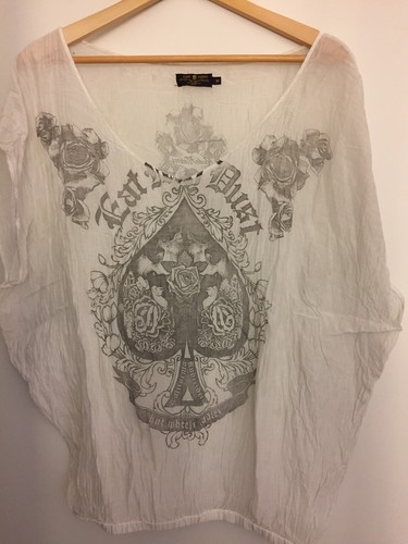 Rude riders damen bluse - rude, weiß