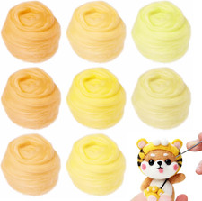8 Stück Filzwolle 8 Farben Je
