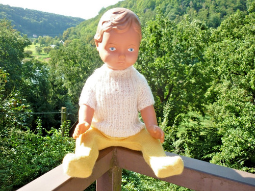 Ddr gummi puppe - puppe, 1965