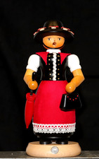 Räuchermann, Frau mit Schirm