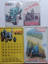 8 Stück Historische Blechschilder Traktoren