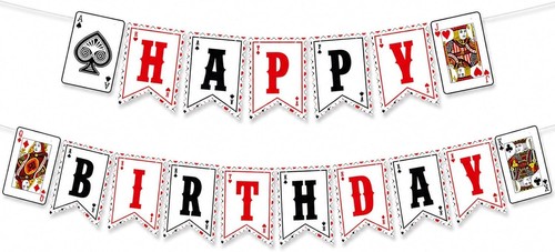 Casino happy birthday girlande - birthday,
