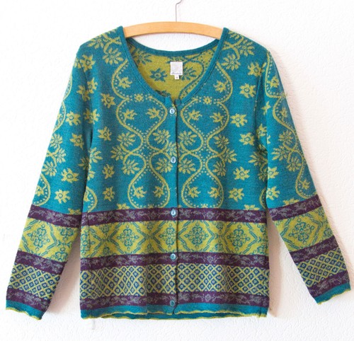 Schön gemusteret strickjacke - schön,
