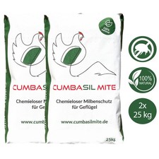 Cumbasil® Mite 2x 25 kg Staubbad für Geflügel / Milbenbefall Hühner/Hühnermilben